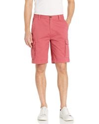 Red Cargo Shorts for Men - Lyst