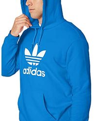 trefoil hoodie blue