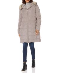 calvin klein white women's coat