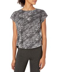 Betsey Johnson Womens Raw Edge Fit and Flare 3/4 Sleeve Tee Betsey Johnson Womens Raw Edge Fit and Flare 3/4 Sleeve Tee