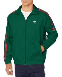 adidas striped track jacket