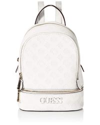 guess white backpack
