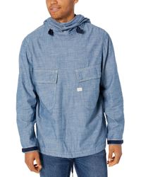 chambray pw hooded jacket