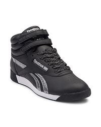 reebok freestyle hi mens silver