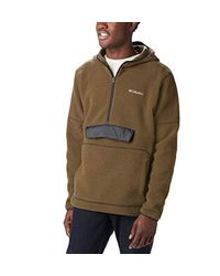sherpa pullover brown