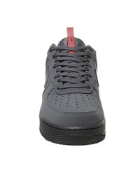 nike air force 1 anthracite black and university red