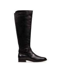 clarks womens flat boots