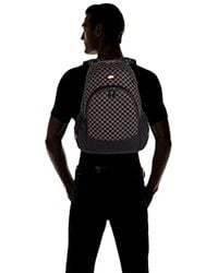 vans checkerboard van doren backpack charcoal/black