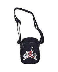 Nike Synthetic Air Jordan Mini Side Bag Black 9a0314 for Men - Lyst