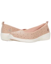 Skechers Ballerina Schuhe aus rosa Stoff 104005 / ROS in Pink - Lyst