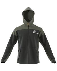Adidas Z N E Aeroready Full Zip Sweatshirt In Grey For Men Lyst