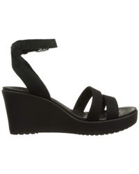 crocs leigh wedge uk