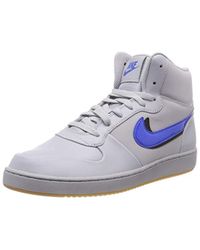 Nike Ebernon Mid Premium Hi-top Trainers, Grey, 8 Uk in Grey for Men | Lyst  UK