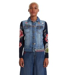 desigual blue coat