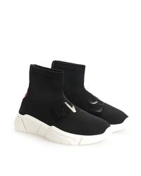 Love Moschino® Sneaker a calza con scritta nero - Aversa Shoes Srl