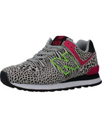 New Balance Women's WL574ANA Black/Grey-Pink - 819671-50-2 | Sneaker  District