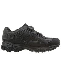 skechers men's afterburn strike memory foam velcro sneaker