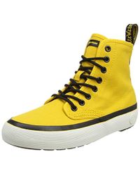 Dr. Martens Monet Canvas Boots in Yellow - Lyst