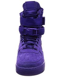 Nike Leather Sf Af1 in Purple for Men 