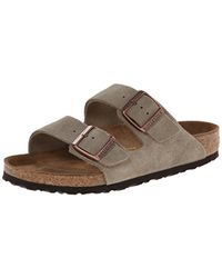 birkenstock arizona suede brown
