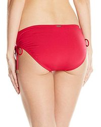 Calvin Klein Red Adjustable Tie Side Bikini Bottom