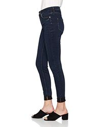 Vero Moda Vmlux Nw Super Slim Jeans Ba033 Noos Dark Blue Denim - Lyst