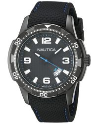 Analogique Quartz Montre avec Bracelet en Silicone NAI13511G Nautica pour  homme en coloris Noir - Lyst