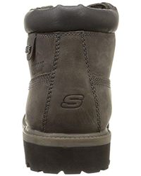 Skechers Leather Usa Verdict Boot,charcoal,8 M Us in Gray for Men - Lyst