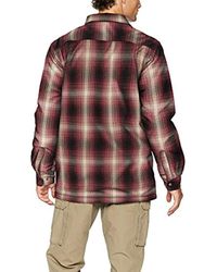 carhartt men's hubbard sherpa lined flannel shirt jac