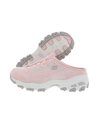 Skechers Sport D'lites Slip-on Mule Sneaker in Light Pink/Black 