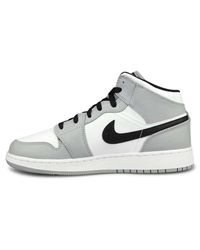 Air Jordan 1 Mid Light Smoke Grey Gris - 38 1/2 da Uomo di Nike in Grigio |  Lyst