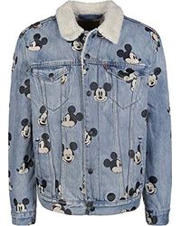 levi's mickey mouse type 3 sherpa trucker