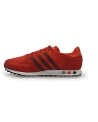 adidas La Trainer Weave Trainer in Red/Black (Red) for Men - Lyst
