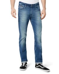 Tommy Hilfiger Para Hombre Jeans Bota Ryan D Azul 30x34