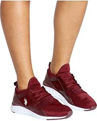 U.S. POLO ASSN. Synthetic Jace-l Oxford in Burgundy/White (Purple) - Lyst