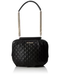love moschino borsa quilted nappa pu nero