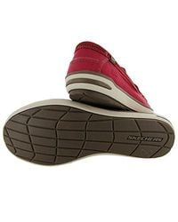 skechers relaxed fit mens red