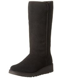 UGG Fur Kara Winter Boot in Black - Lyst
