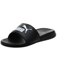 puma popcat quilted slides