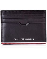 cartera negra tommy hilfiger