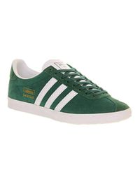 mens green gazelle trainers