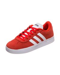 adidas Vl Court 2.0k F36377 Gazelle Sneakers Red Suede - Lyst