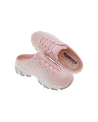 Skechers Women's Pink Sport D'lites Slip-on Mule Sneaker