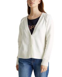 010ee1i336 Gilet Esprit En Coloris Blanc Lyst