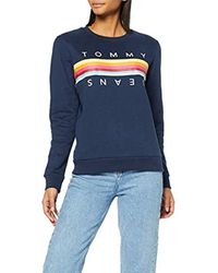 Tommy Hilfiger Blue Tjw Rainbow Tommy Sweatshirt