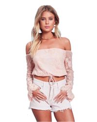 Lovers + Friends Multicolor Lovers + Friends Lady Love Top In Nude
