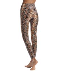 commando leggings faux animal leather brown snake