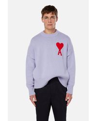 ami purple sweatshirt