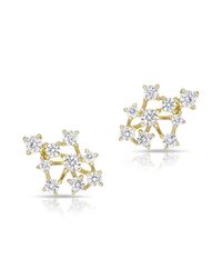 Anne Sisteron - Metallic 14kt Yellow Gold Diamond Grappe Stud Earrings - Lyst
