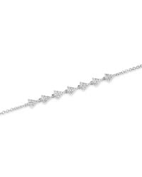 Anne Sisteron | 14kt White Gold Diamond Triangle Totem Bracelet | Lyst